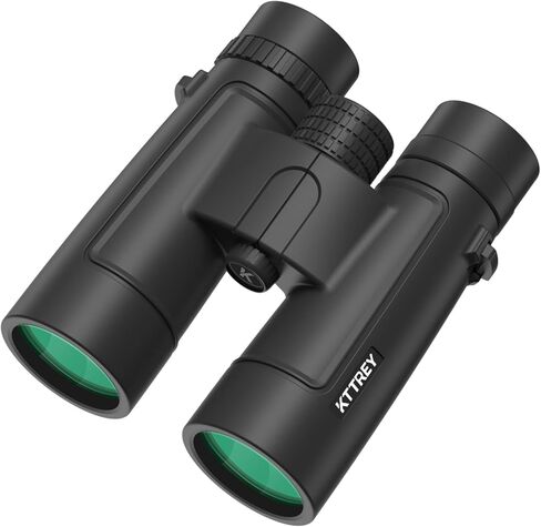 10x42 Binoculars for Adults, 26mm Large Eyepieces 14mm Long Eye Relief for Eyeglass Wearers, BAK4 Prism FMC Lens Life Water Resistant Compact Binoculars for Bird Watching Hunting Hiking Travel in Kuwait