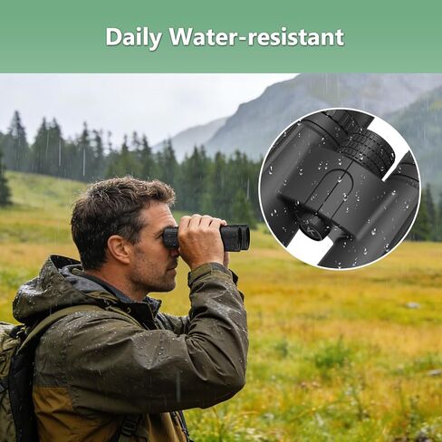 10x42 Binoculars for Adults, 26mm Large Eyepieces 14mm Long Eye Relief for Eyeglass Wearers, BAK4 Prism FMC Lens Life Water Resistant Compact Binoculars for Bird Watching Hunting Hiking Travel in Kuwait