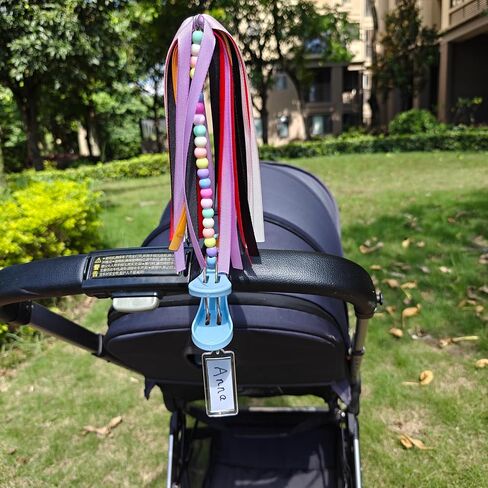 Stroller Flag with Clip Stroller Amusement Park Tag Theme Park Spotter Wheelchair Tag Disney stroller sign in Kuwait