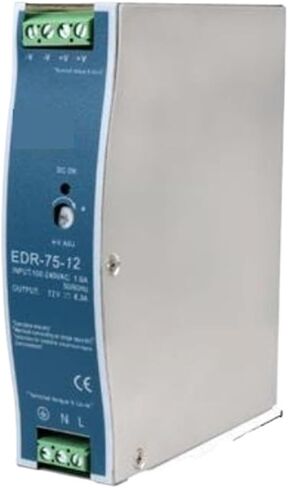 EDR-75 تحويل التيار الكهربائي EDR-120-12 75 واط 120 واط 240 واط 12 فولت 24 فولت 48 فولت تيار متردد مخرج واحد LED إضاءة مصدر الطاقة (12 فولت، EDR-75) in Kuwait