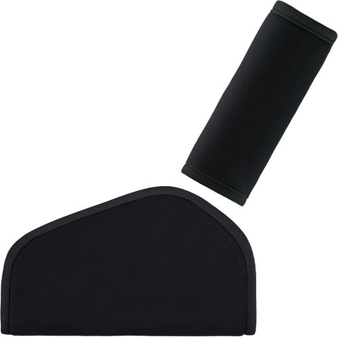 COOLBEBE Kids Seat Straps Cover Pad, Child Shoulder & Belly Comfort Cushion Set, Universal Seat Strap Cover for Booster, Strollers, High Chairs, Black in Kuwait