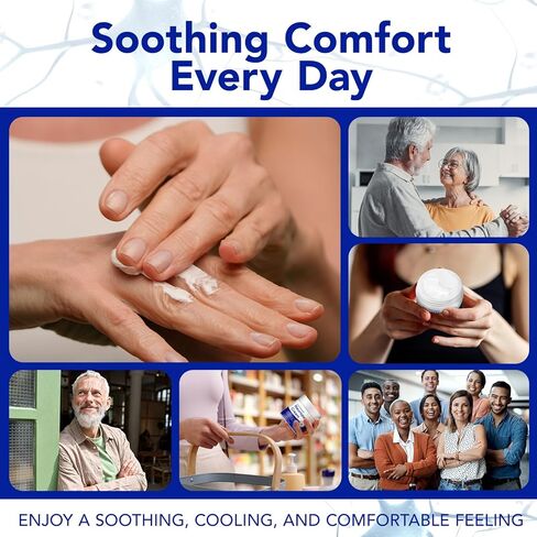 Neuropathy Nerve Relief Cream, Nerve Comfort Cream with Natural Ingredients, Neuropathy Soothing Cream for Feet Extra Strength - Non-Greasy Moisturizing Cream for Feet, Legs, Hand, 4.23 oz in Kuwait
