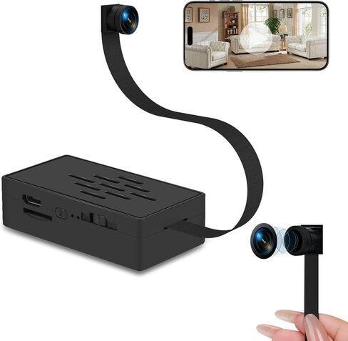كاميرا صغيرة 1080 بكسل تدعم وحدة DIY 2.4G/5G WiFi، وحدة كاميرا مربية صغيرة مع كشف الحركة، زاوية رؤية واسعة 120 درجة، التحكم في التطبيق، تخزين سحابي وSD in Kuwait