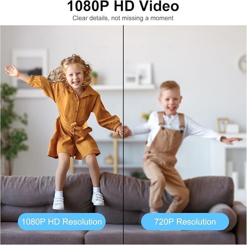كاميرا صغيرة 1080 بكسل تدعم وحدة DIY 2.4G/5G WiFi، وحدة كاميرا مربية صغيرة مع كشف الحركة، زاوية رؤية واسعة 120 درجة، التحكم في التطبيق، تخزين سحابي وSD in Kuwait