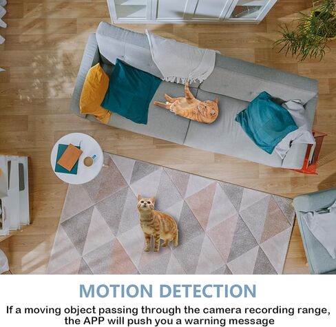 Mini Camera HD 1080P Small Camera Wireless Nanny Cam with Night Vision Motion Detection Remote View, WiFi Hidden Camera Indoor Security Camera for Home Pets in Kuwait