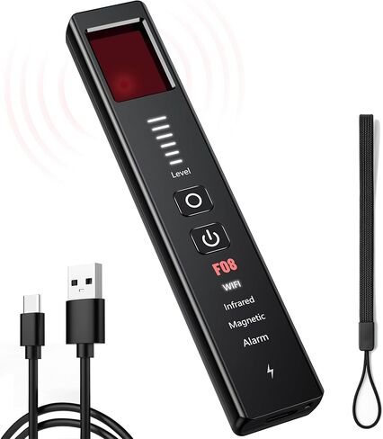Hidden Camera Detectors, Anti-Spy Camera Finder & GPS Tracker Detector with Anti-Theft & SOS Alarm, Privacy Pen Bug Detector, Portable for Travel, Hotel, Office, Car in Saudi Arabia