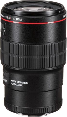 Canon EF 100mm f/2.8L Macro is USM Lens Bundle | L-Series Macro Prime with 1:1 Magnification, Hybrid Image Stabilization & Fast USM AF | Great for Portrait Photos (3554B002) + Filter Kit + More in Kuwait
