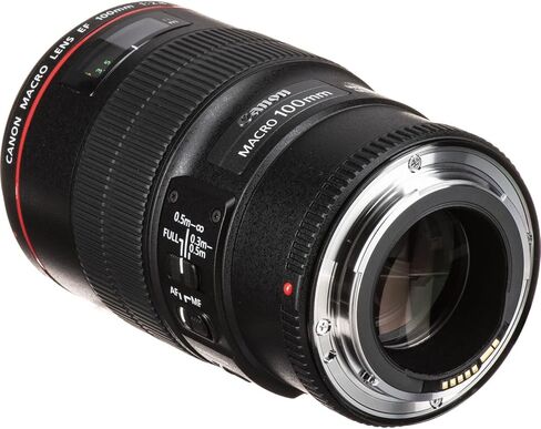 Canon EF 100mm f/2.8L Macro is USM Lens Bundle | L-Series Macro Prime with 1:1 Magnification, Hybrid Image Stabilization & Fast USM AF | Great for Portrait Photos (3554B002) + Filter Kit + More in Kuwait