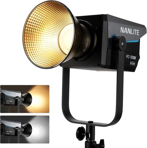 Nanlite FC-720B 750W Bi-Color LED Spotlight, 2700K-6500K High Output COB Video Light, CRI 96 TLCI 98, Bowens Mount,App Control, DMX/RDM, for Film Studio Photography Lighting in Kuwait