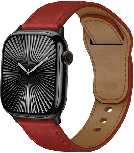 Genuine Leather Band for Apple Watch Bands 44mm 45mm 46mm Ultra/3/2 49mm 42mm 41mm 40mm 38mm iWatch Bands Men Women,Top Grain Leather Strap Wristband for Apple Watch Series 11 10 9 8 7 6 5 4 3 SE 3/2 in Saudi Arabia