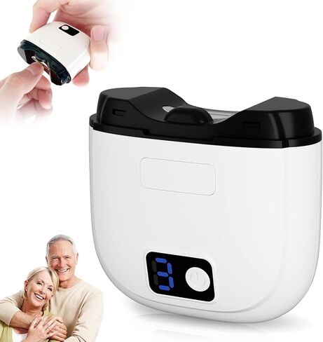 Electric Nail Clippers for Seniors & Adults, 2026 Upgrade 3-Speed Automatic Toenail Trimmer with LED Light and Nail Dust Collector, Portable Rechargeable Nail Cutter for Thick Nails, Babies, and Kids in Kuwait