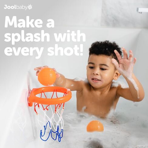 Jool Baby Bath Basketball Hoop for Toddlers, Kids Bathtub Toy – Includes Basketball Net w/ Suction Cups, 2 Basketballs in Saudi Arabia