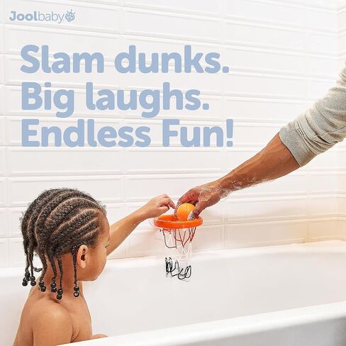 Jool Baby Bath Basketball Hoop for Toddlers, Kids Bathtub Toy – Includes Basketball Net w/ Suction Cups, 2 Basketballs in Saudi Arabia