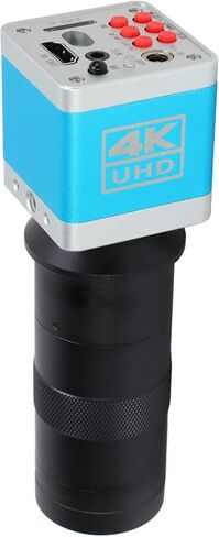 كاميرا مجهرية بدقة 4K UHD HDMI، ومستشعر CMOS بدقة 41 ميجابكسل، ومواد ممتازة، وعدسة تثبيت 150X C، وتطبيق واسع للإلكترونيات الدقيقة، والمجوهرات (قابس الولايات المتحدة) in Kuwait