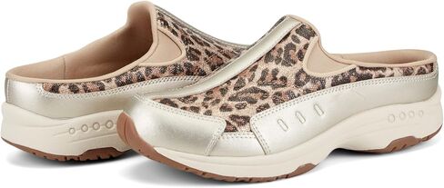 Easy Spirit Traveltime Women's Slip On, 9 E US, Gold-Leopard in Kuwait