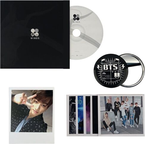 ألبوم BTS الثاني - Wings [ N ver. ] قرص مضغوط + كتاب صور + بطاقة صور K-POP مختومة in Kuwait