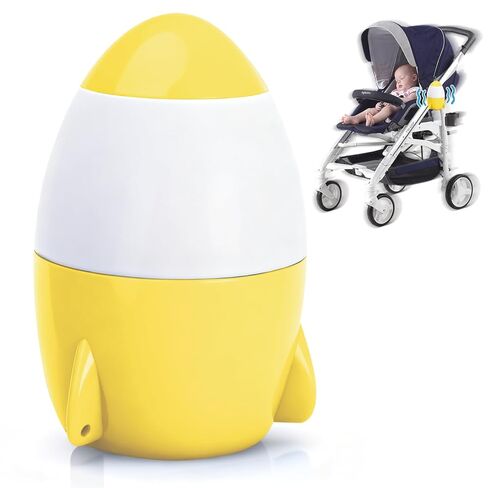 Rechargeable Stroller Rocker, 5 Speeds, 40-Min Timer, Black | Portable Vibrating Baby Soother, Gently Rockers Any Stroller, Pram, or Pushchair, Multiple Color Options in Saudi Arabia