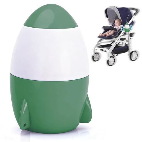 Rechargeable Stroller Rocker, 5 Speeds, 40-Min Timer, Black | Portable Vibrating Baby Soother, Gently Rockers Any Stroller, Pram, or Pushchair, Multiple Color Options in Saudi Arabia
