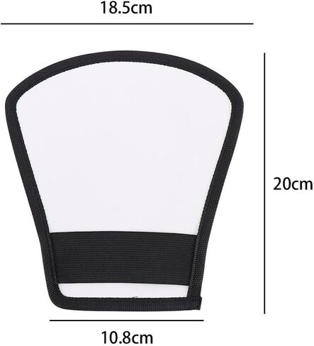 2-in-1 Silver/White Camera Flash Diffuser Double-Sided Flash Softbox Photo Light Reflector for Cameras Difusor Flash in Kuwait