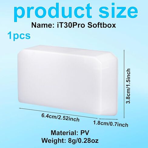 Diffuser for The Godox IT30 PRO Flash, Mini Flash Diffuser Softens Light Bring Softer Effect for Camera Softbox (White) in Kuwait