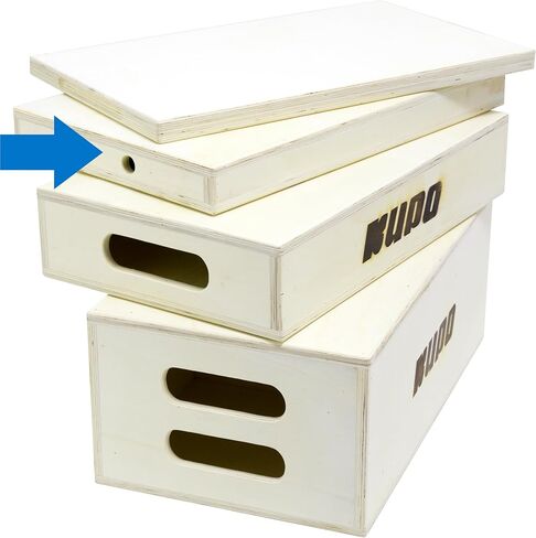 Kupo Apple Box Quarter 20 بوصة × 12 بوصة × 2 بوصة، منصة قبضة من خشب البتولا مكونة من 9 طبقات مع حواف ناعمة ومستديرة للاستخدام في الاستوديو والمجموعة (KG087111) in Kuwait