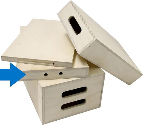 Kupo Apple Box Quarter 20 بوصة × 12 بوصة × 2 بوصة، منصة قبضة من خشب البتولا مكونة من 9 طبقات مع حواف ناعمة ومستديرة للاستخدام في الاستوديو والمجموعة (KG087111) in Kuwait