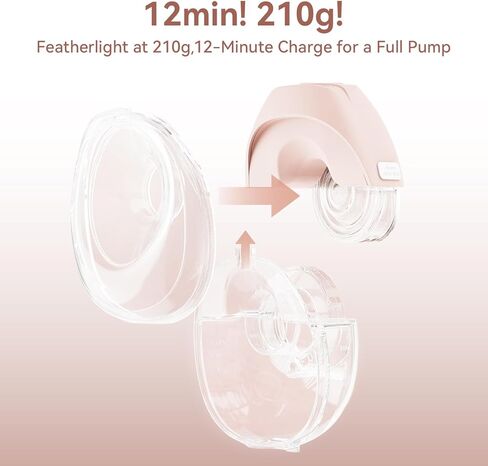 Wearable Electric Breast Pump, Hands-Free Portable Electric Pump with 3 Modes & 12 Intensive Levels, Whisper-Quiet & Lightweight for Travel, Custom Fit with 15/18/21/24mm Flanges(2 Pack) in Saudi Arabia