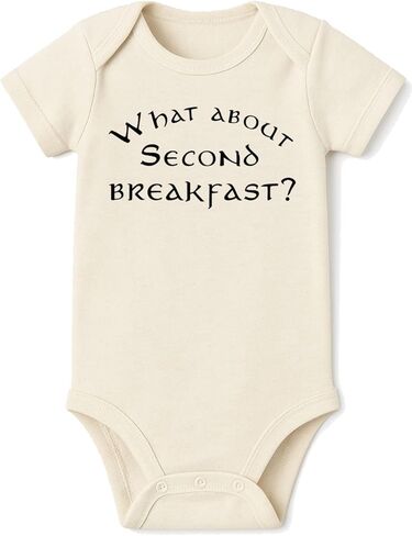 تي شيرت Brain Juice ماذا عن Second Breakfast Onesie® - 100% قطن - لون كريمي in Kuwait