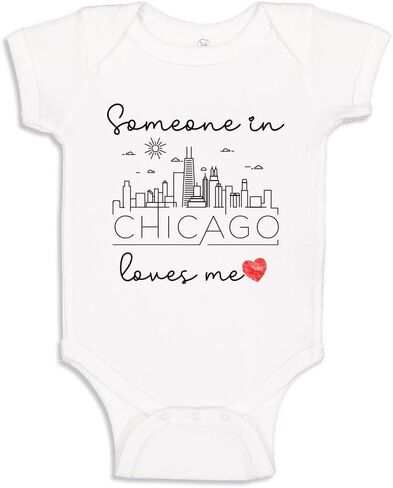 Someone Loves Me in Baby Bodysuit Infant One Piece for U.S. American Cities in Kuwait