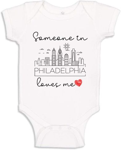 Someone Loves Me in Baby Bodysuit Infant One Piece for U.S. American Cities in Kuwait