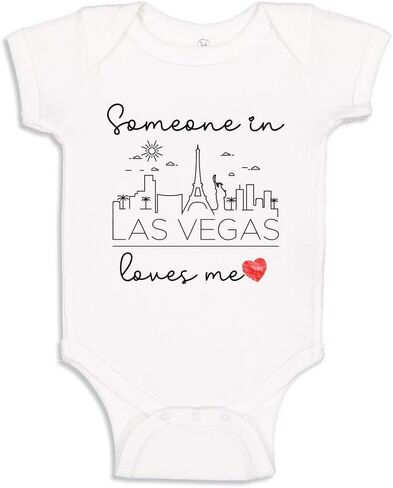 Someone Loves Me in Baby Bodysuit Infant One Piece for U.S. American Cities in Kuwait