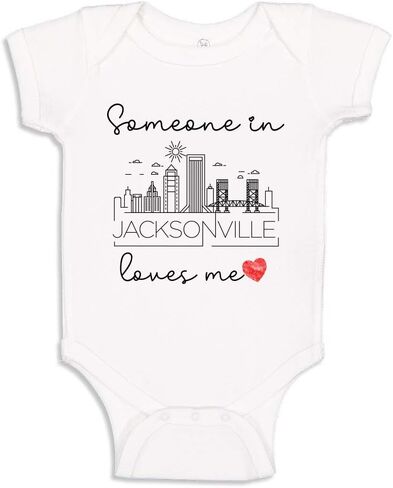 Someone Loves Me in Baby Bodysuit Infant One Piece for U.S. American Cities in Kuwait