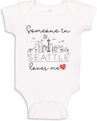 Someone Loves Me in Baby Bodysuit Infant One Piece for U.S. American Cities in Kuwait