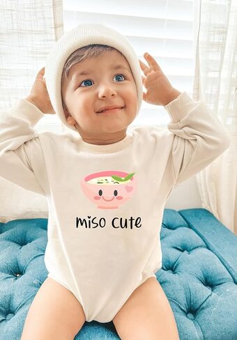 ميسو لطيف ارتداءها السوشي Kawaii إعلان الحمل لحديثي الولادة مضحك الغذاء الطفل القادم دش المنزل in Kuwait