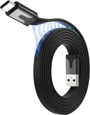 Statik MagStack USB C to USB C Cable, Magnetic Anti Tangle Flat Type C Charger Fast Charging Cord, Magnetic Charging Cable, Compatible with iPhone 16 Pro Max, 15, Galaxy S24 Ultra, 100W 3FT/1M in Saudi Arabia