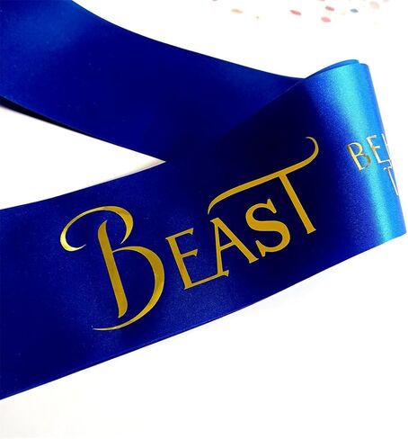 Daddy to Be Beast Behind the Bump Sash لحفلة استقبال المولود الجديد، ديكور يكشف عن الجنس للجمال والوحش، الأب الجديد، هدية بابا الطفل، صبي أو فتاة، ديكورات حفلات Dadchelor باللون الوردي أو الأزرق in Kuwait