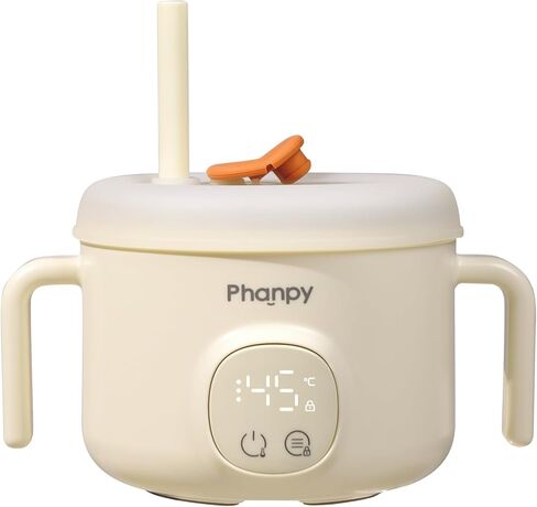 Phanpy Smart Thermostatic Bowl To Keep Baby/Toddler/Children Food Warm with 40/45/50℃ Constant Precise Temperature Control, 316L Stainless Steel Liner, Volume 13.5 Ounce in Kuwait