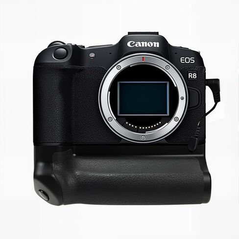 مقبض بطارية EOS R8 عمودي BG-C18 لكاميرا Canon EOS R8/RP DSLR، يحمل 1-2 بطاريات ليثيوم أيون LP-E17 مع مفتاح الطاقة والزناد العمودي in Kuwait