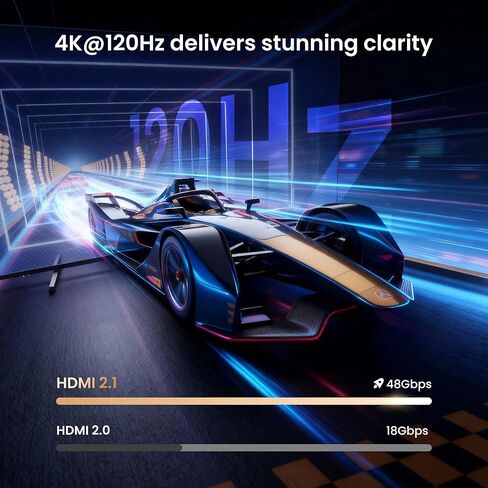 NEWCARE HDMI 2.1 Switch 3 in 1 Out 4K@120Hz, Aluminum 3 Ports HDMI Switcher Splitter with Remote, Supports 8K@60Hz 48Gbps HDR10+ 3D Dolby VRR HDCP 2.3 for TV PS5 Xbox Laptop Projector in Saudi Arabia