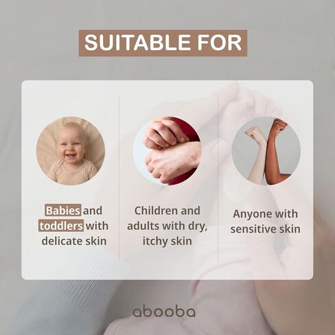 abooba SOOTHAL Baby Moisturizing Cream for Eczema-Prone Sensitive Dry Skin | Ceramide & Cica Barrier Cream | Fragrance-Free, Non-Greasy, 24-Hour Hydration | K-Beauty, Face & Body | 6.09 fl oz (180ml) in Kuwait