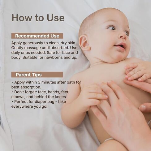 abooba SOOTHAL Baby Moisturizing Cream for Eczema-Prone Sensitive Dry Skin | Ceramide & Cica Barrier Cream | Fragrance-Free, Non-Greasy, 24-Hour Hydration | K-Beauty, Face & Body | 6.09 fl oz (180ml) in Kuwait