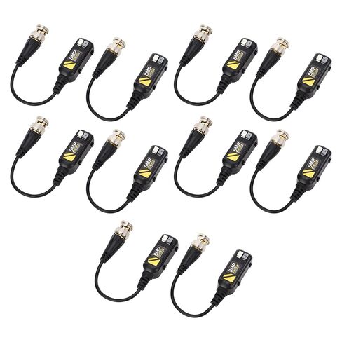 5 أزواج من موصلات فيديو Balun بدقة 8 ميجابكسل BNC، بالون حماية ناقل الحركة منخفض الفقد، جهاز إرسال زوج ملتوي مع أنبوب حماية TVS، مثالي لنظام HD CVI AHD TVI CVBS CCTV in Kuwait
