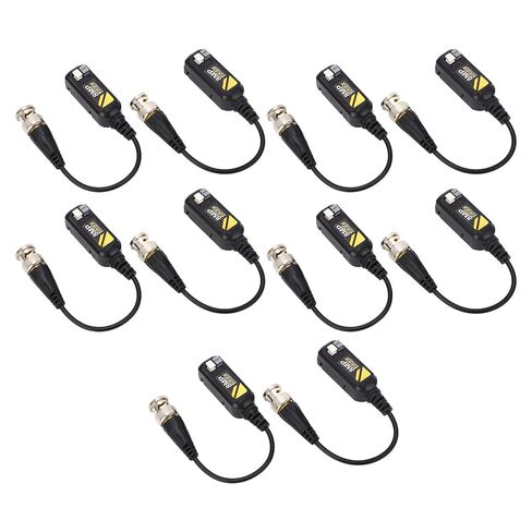 5 أزواج من موصلات فيديو Balun بدقة 8 ميجابكسل BNC، بالون حماية ناقل الحركة منخفض الفقد، جهاز إرسال زوج ملتوي مع أنبوب حماية TVS، مثالي لنظام HD CVI AHD TVI CVBS CCTV in Kuwait