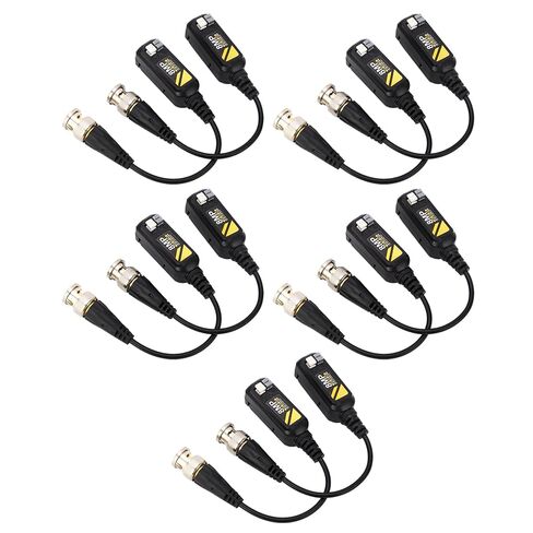 5 أزواج من موصلات فيديو Balun بدقة 8 ميجابكسل BNC، بالون حماية ناقل الحركة منخفض الفقد، جهاز إرسال زوج ملتوي مع أنبوب حماية TVS، مثالي لنظام HD CVI AHD TVI CVBS CCTV in Kuwait