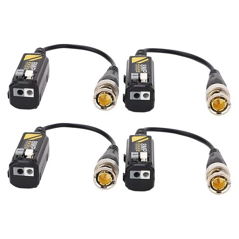 5 أزواج من موصلات فيديو Balun بدقة 8 ميجابكسل BNC، بالون حماية ناقل الحركة منخفض الفقد، جهاز إرسال زوج ملتوي مع أنبوب حماية TVS، مثالي لنظام HD CVI AHD TVI CVBS CCTV in Kuwait