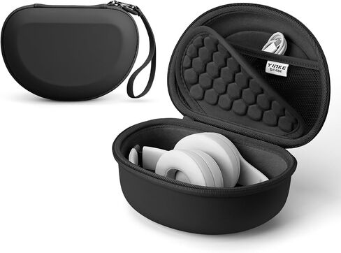 Hard Case for Beats Solo 4/Solo 3/Studio Pro/Studio3 On-Ear Headphones, Universal Portable Travel Organizer Bag with Honeycomb Lid Protection (Pink) in Saudi Arabia