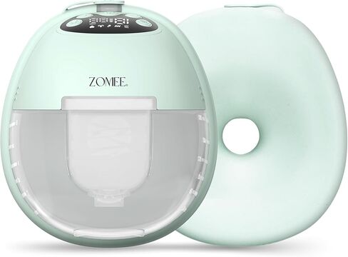 مضخة الثدي Zomee Mother's Nature W1 يمكن ارتداؤها، بدون استخدام اليدين ومن فئة المستشفى، 12 مستوى شفط، 4 أوضاع، تقنية التدفئة، تحاكي إيقاع الطفل، تصميم محمول هادئ، خالية من مادة BPA، ضمان لمدة عامين in Kuwait