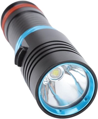 5000LM مصباح غوص L2 LED قابل للتعتيم بشكل لا نهائي للمغامرة تحت الماء وصيد الأسماك والتخييم وسبائك الألومنيوم 1.5 بوصة in Kuwait