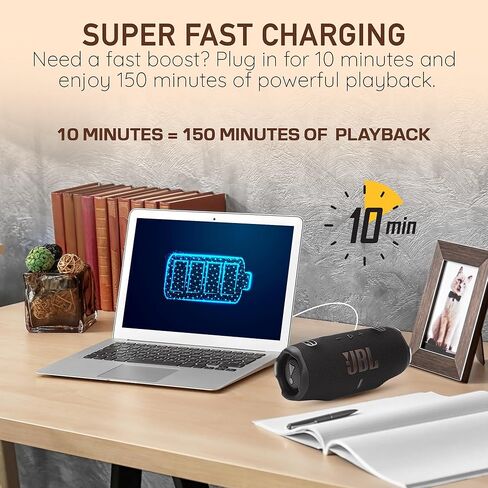 مكبر صوت بلوتوث محمول JBL Charge 6، IP68 مقاوم للماء، مقاوم للغبار، مقاوم للسقوط، تعزيز صوت AI، بنك طاقة مدمج، حزام حمل، بطارية 28 ساعة - وردي - حل قماش الأداء النهائي من Boomph in Saudi Arabia