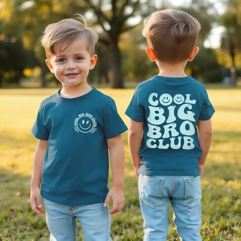 قميص Big Brother للأطفال الصغار، تي شيرت رائع من Big Bro Club يظهر الأخوة، تم ترقيته إلى هدية الأخ الأكبر للصبي الصغير in Kuwait